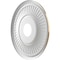 Ekena Millwork Berkshire PVC Medallion (Canopies up to 7"), 16"OD x 3 1/2"ID x 1"P, Metallic Vintage Gold CMP16BEDVG - alternate 2